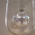 Caesar – Glasrauchsäule Kelch mit Big Hearth Molassefänger