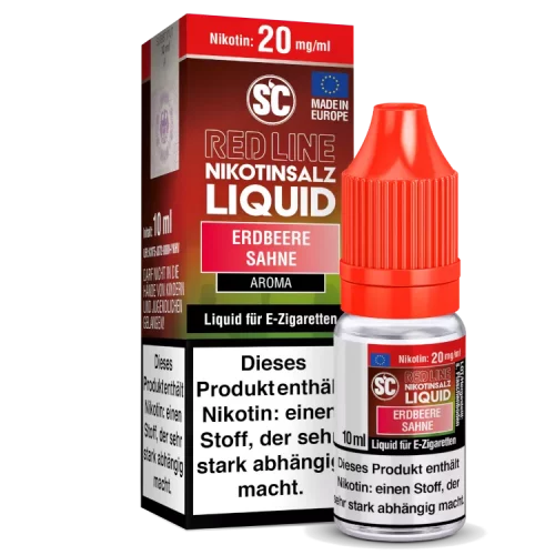 SC Red Line – Erdbeere Sahne Nikotinsalz Liquid