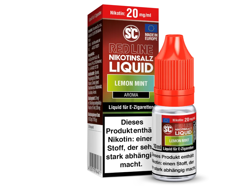 SC Red Line - Lemon Mint Nikotinsalz Liquid